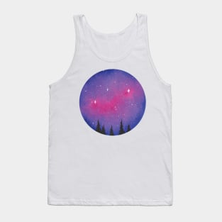 Purple galaxy Tank Top